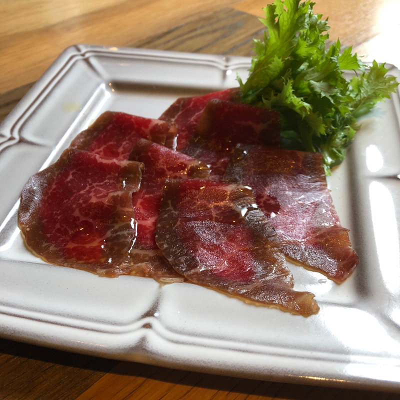 黒毛和牛の生ハム(熟成和牛焼肉 エイジング・ビーフ TOKYO新宿三丁目店)