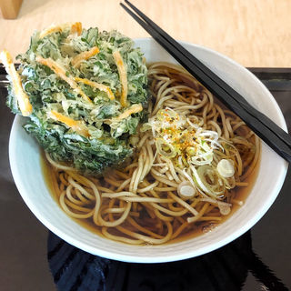 春菊天そば(田そば （デンソバ）)