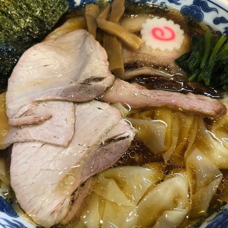 焼豚ワンタン麺(白河手打中華そば 法隆（ほうりゅう）)