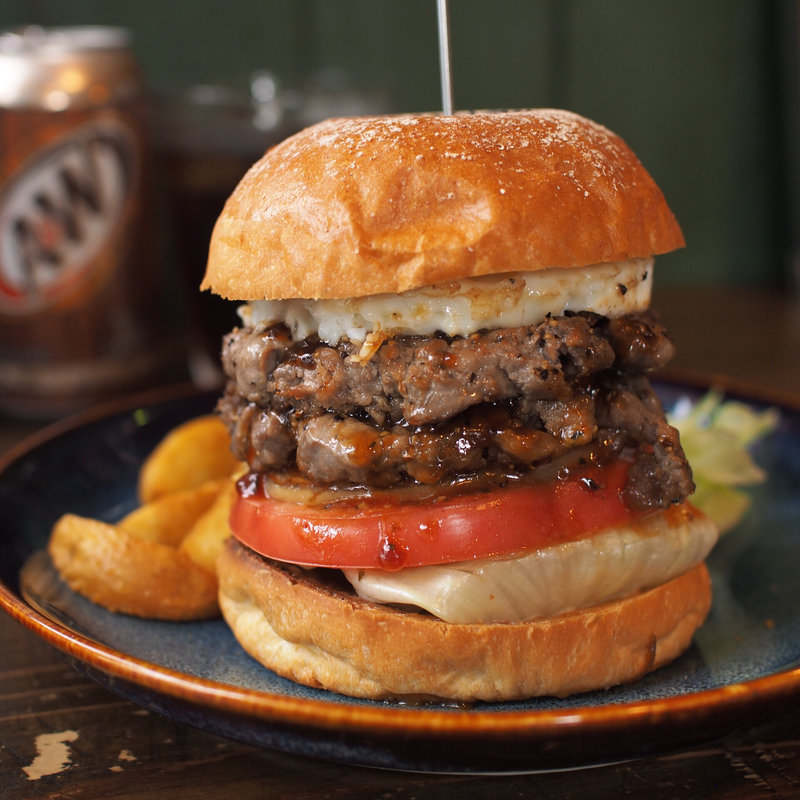 ダブルテリヤキ目玉(肉ハサミ屋)