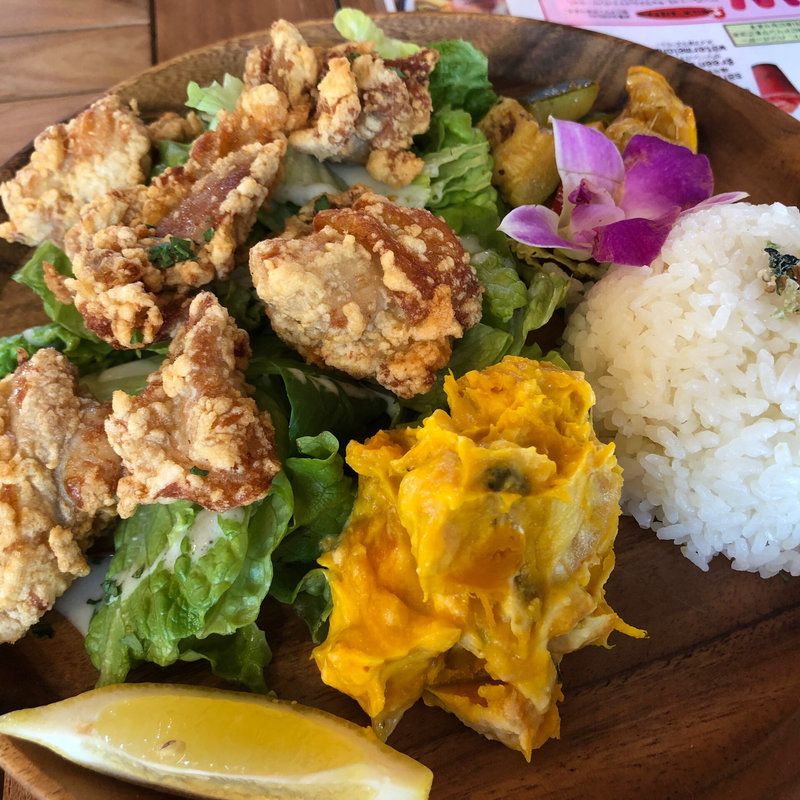 モチコチキンプレート(ホノルル食堂)