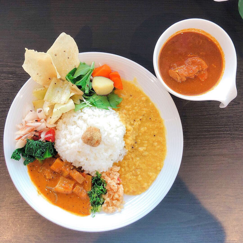 セルフワンプレートセット(アーユルヴェーダ・カフェ ディディアン)