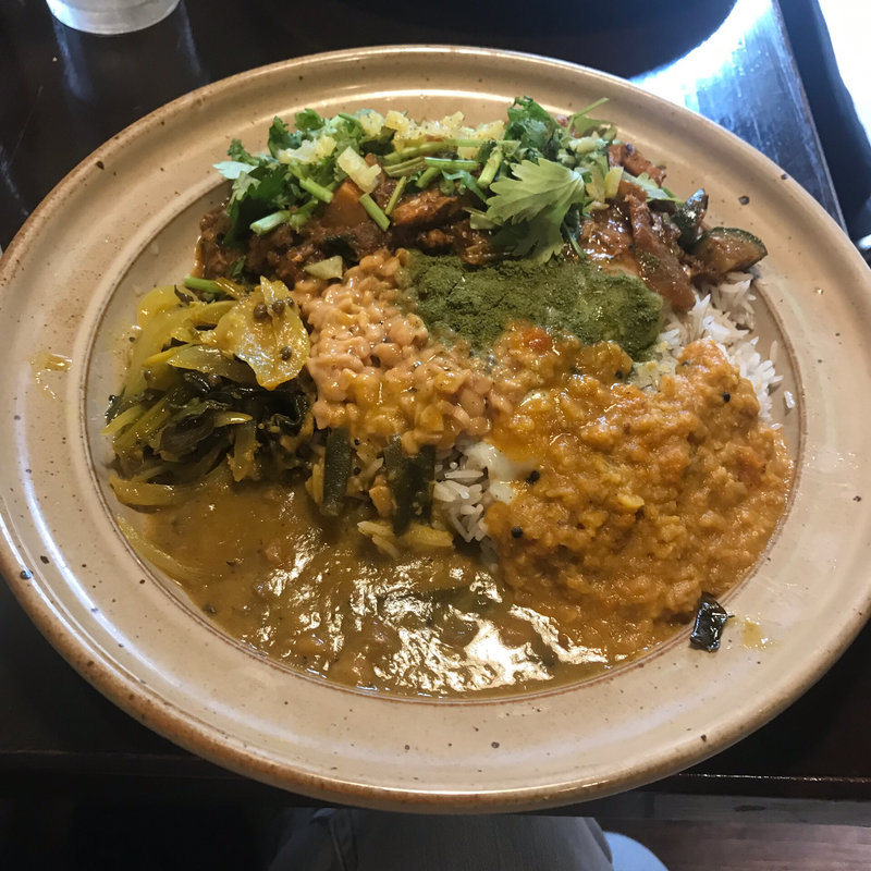 鯖カレー 納豆トッピング(イドコロネ)