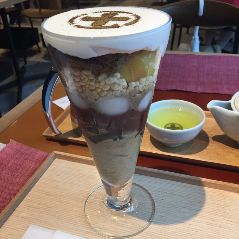 まるとパフェ(ほうじ茶)(中村藤吉本店 銀座店)