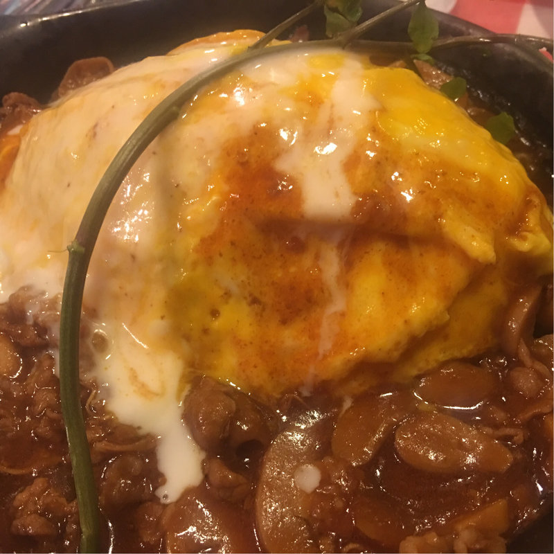 森のきのこのデミグラスソースオムライス(ラケル 渋谷宮益坂店)