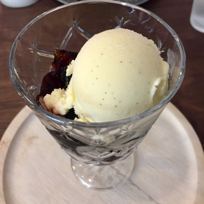 コーヒーゼリーアイスクリーム(SHIROUZU COFFEE 港)