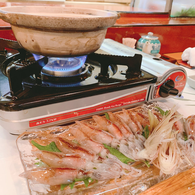 ホタルイカのしゃぶしゃぶ(金龍寿司 （きんりゅうずし）)