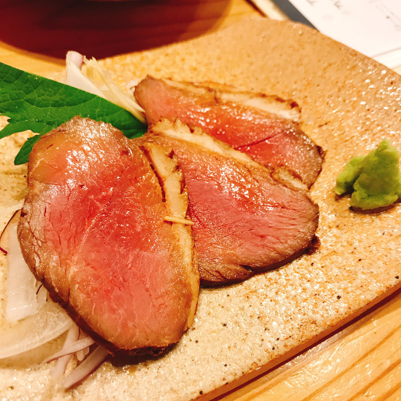 鴨わさ(博多天ぷら ながおか)