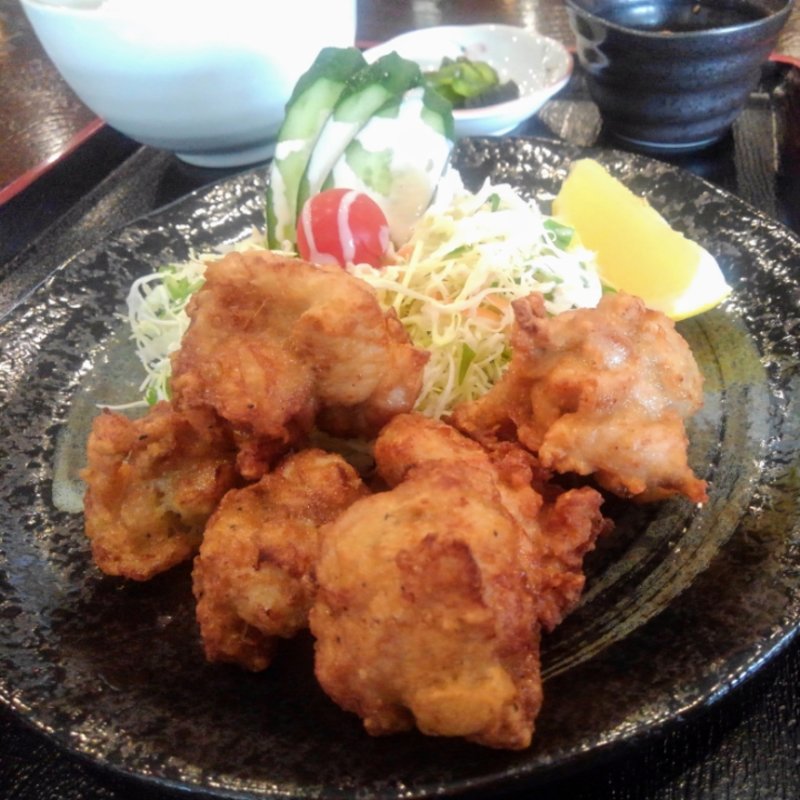 唐揚げ定食(さくらの湯 食堂 )