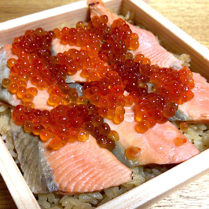 銀鮭はらこめし(あら浜 亘理店)