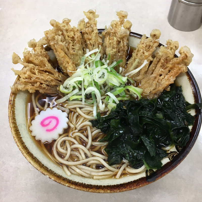 えのき天そば(八兆)