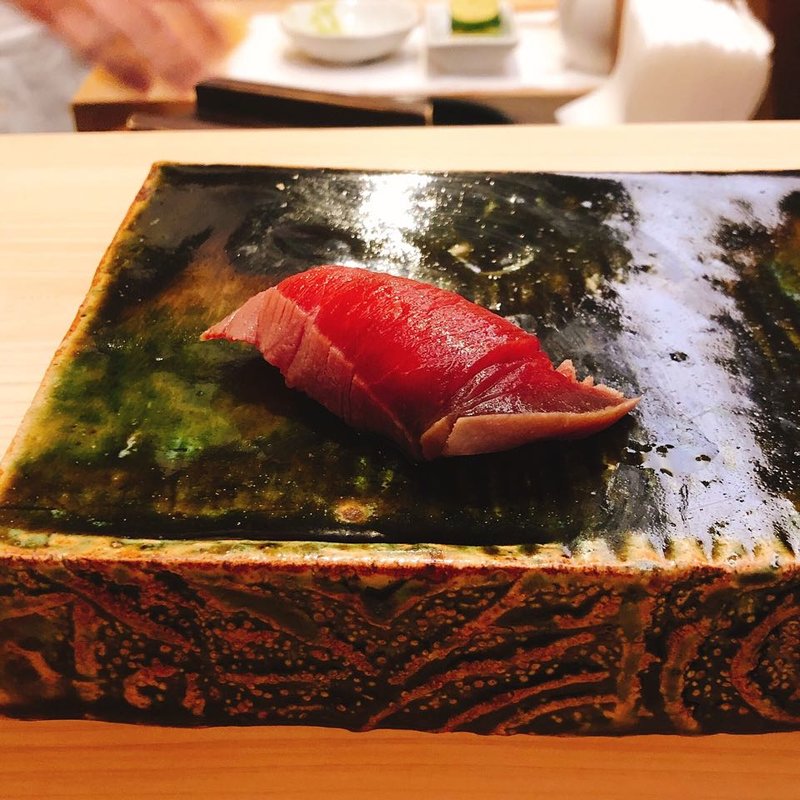 漬けマグロの握り(匠鮨おわな)