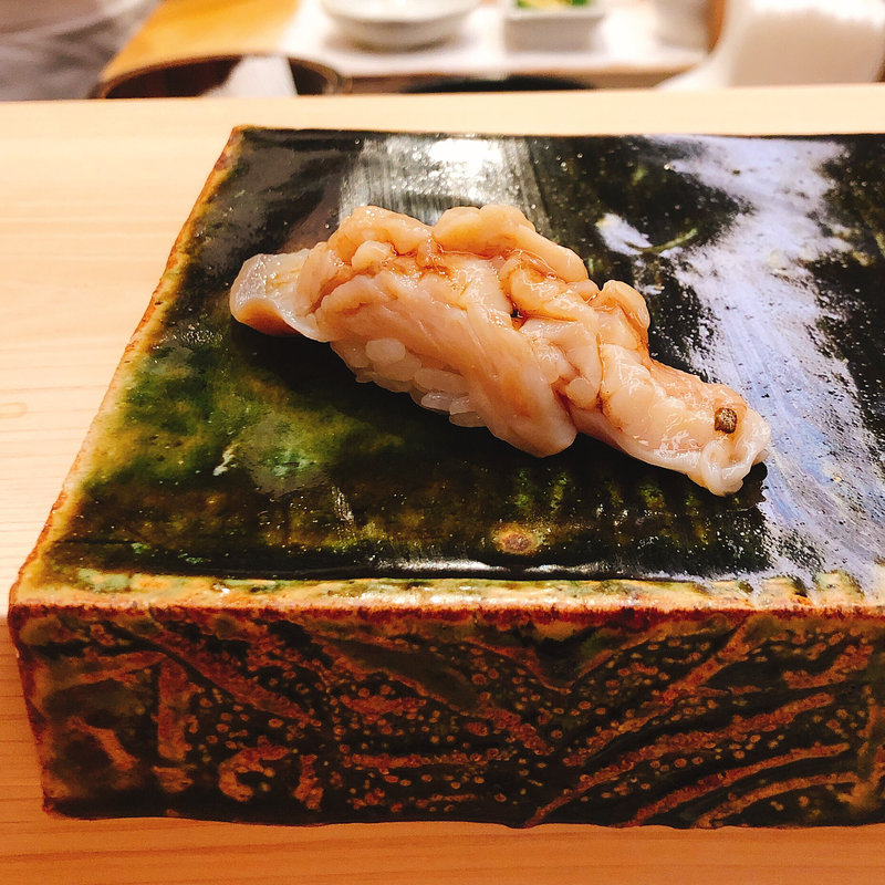 ミル貝の握り(匠鮨おわな)