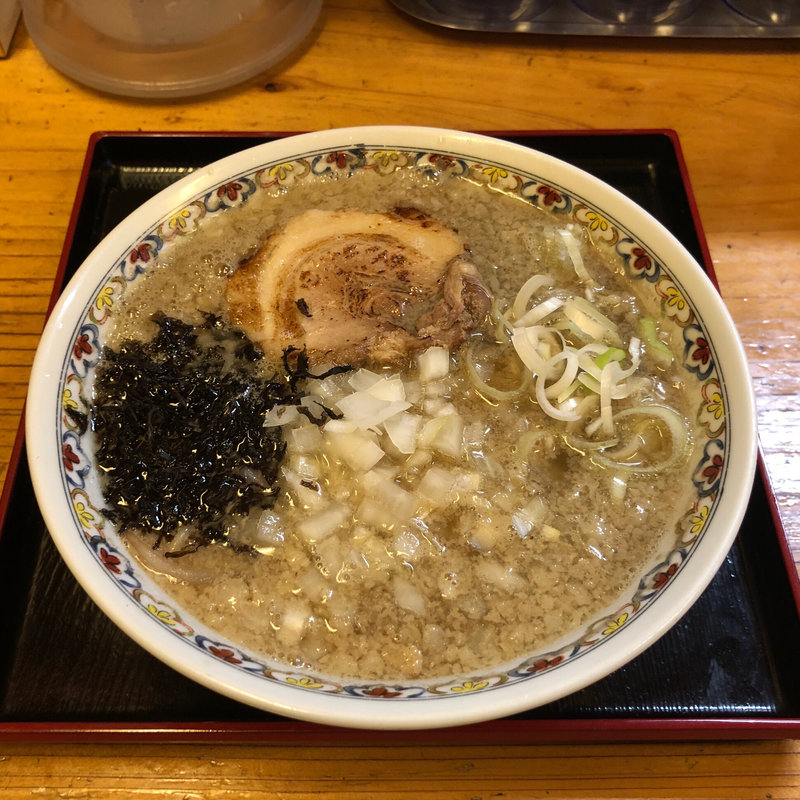 背脂煮干し中華そば(辛っとろ麻婆麺 あかずきん)