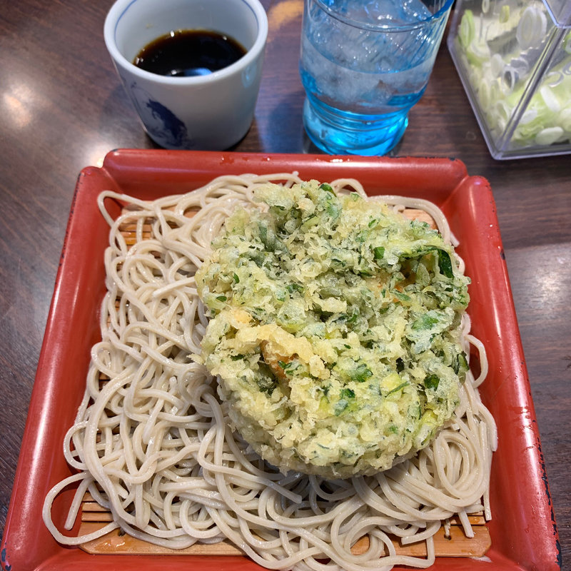 春菊天そば(永坂更科布屋太兵衛 新宿地下鉄ビル店)