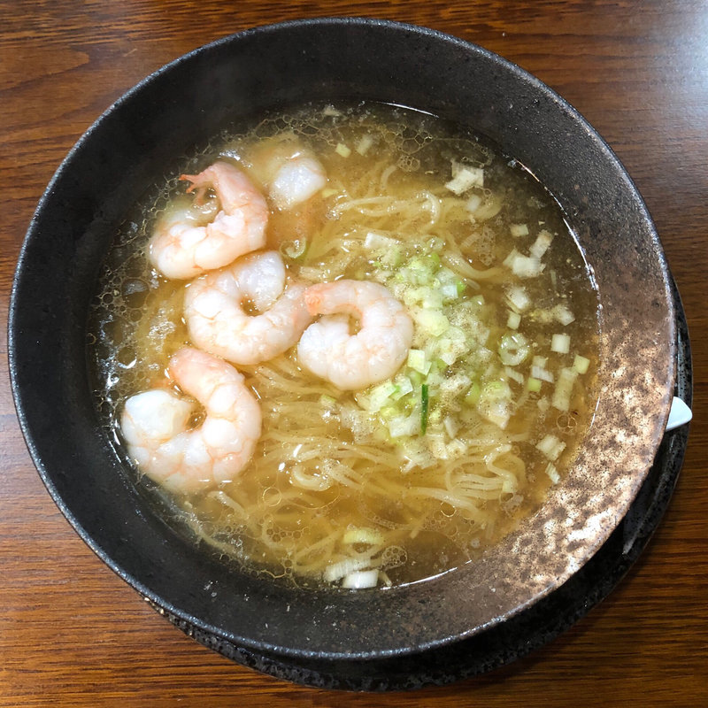 海老塩葱ラーメン(錦水苑)