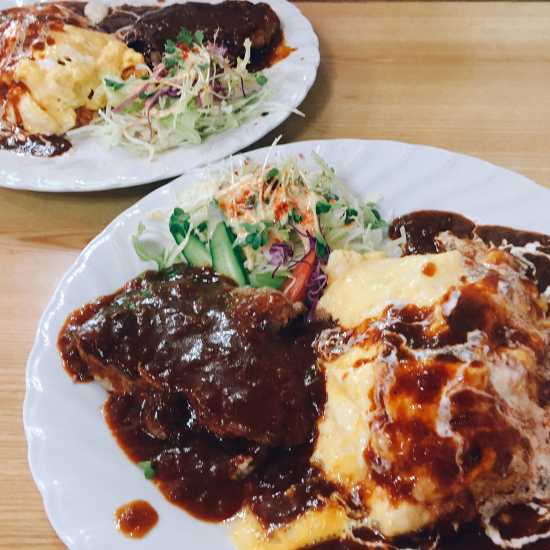 オムライス＆ハンバーグ(紙風船 )