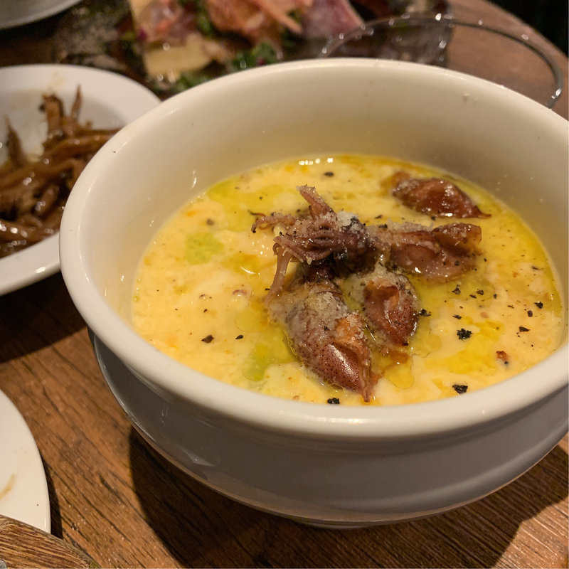 グリーンアスパラと蛍イカのストラチャテッラ(SUPPLY)