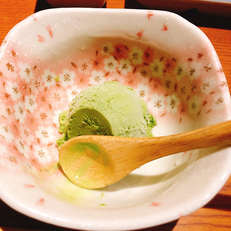 抹茶アイス(焼鶏あきら 中目黒本店)