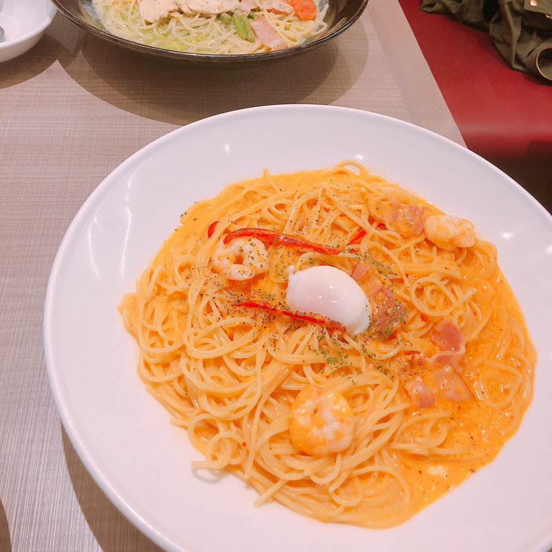 海老のスパイシーカルボナーラ(Pasta de Pasta パスタデパスタ 阪急三番街店)