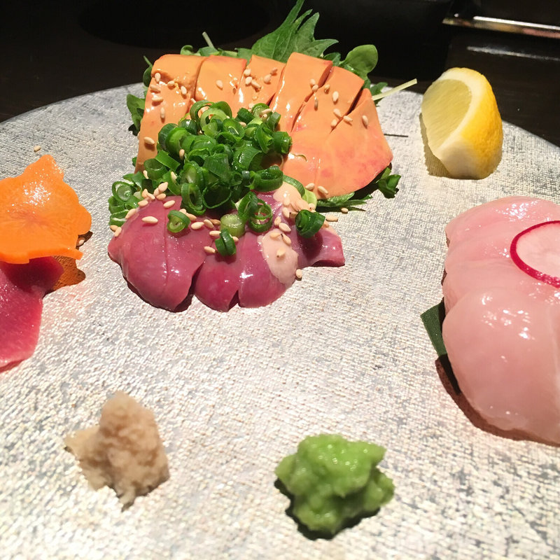 刺身盛り合せ(鶏天)