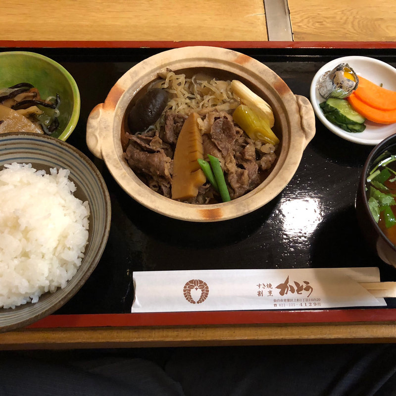 すき焼膳(すき焼き・割烹 かとう （かとう）)