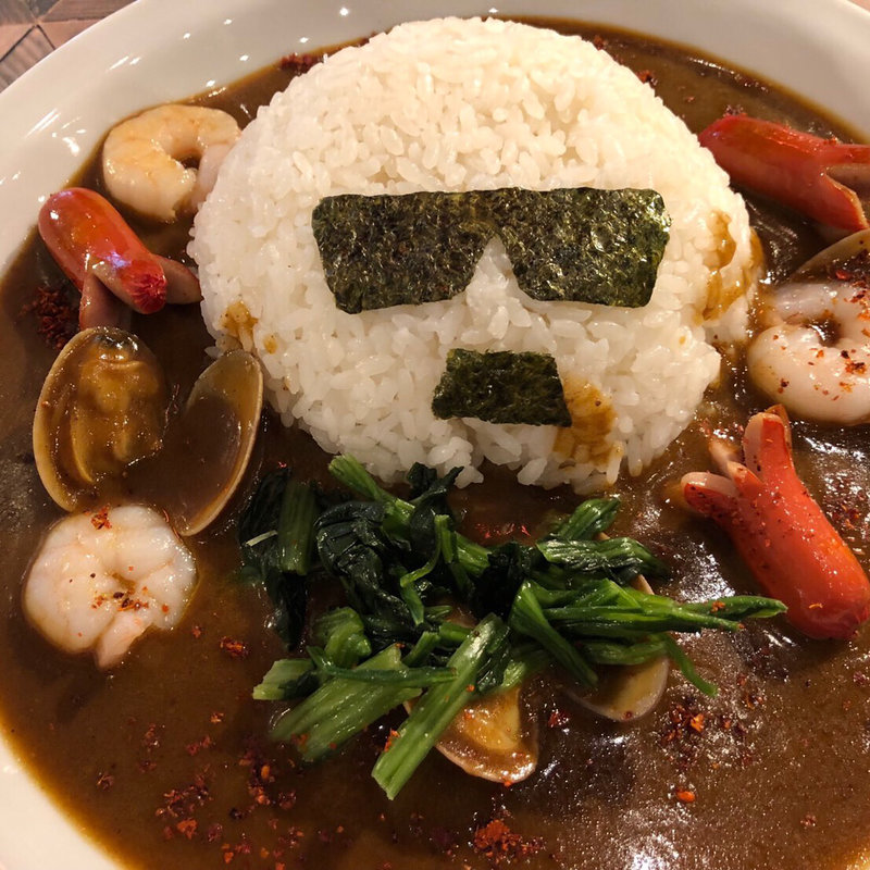 海坊主のシーフードカレー(サナギ)