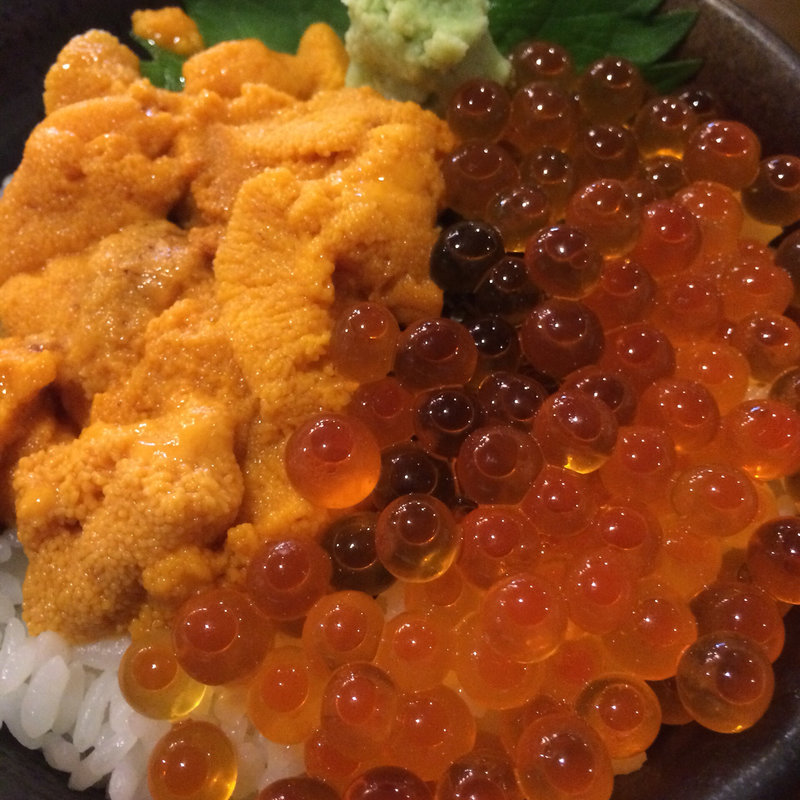 二色丼(うに&いくら丼)(新・函館市場)