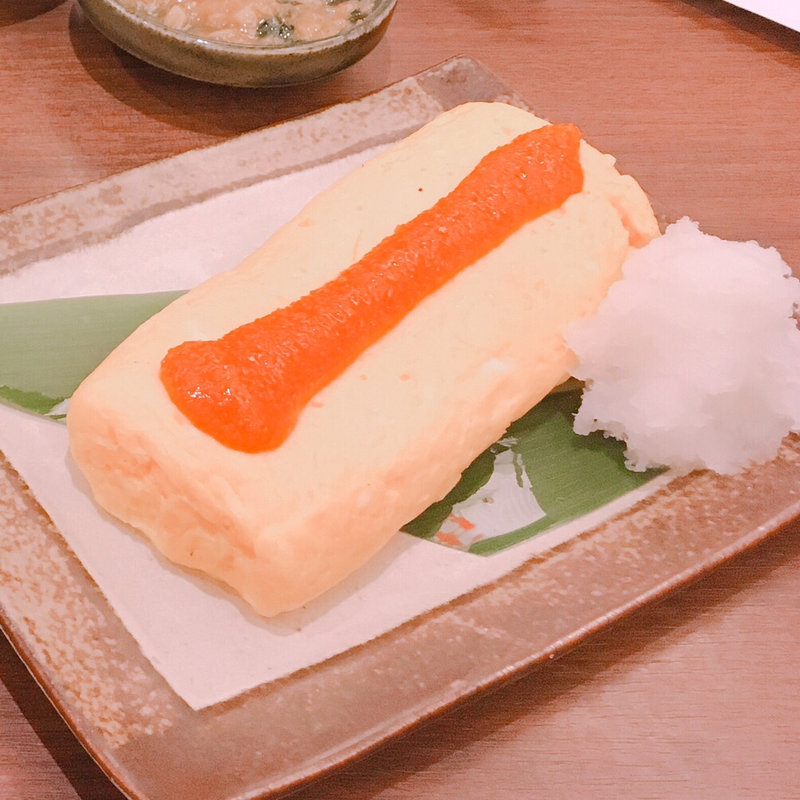 こだわり玉子の手作り玉子焼~明太子のせ~(山内農場 宇都宮東口駅前店 )