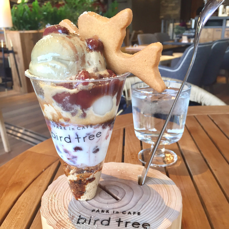 ほうじ茶プリンと白玉の和パフェ(千里 バードツリー)