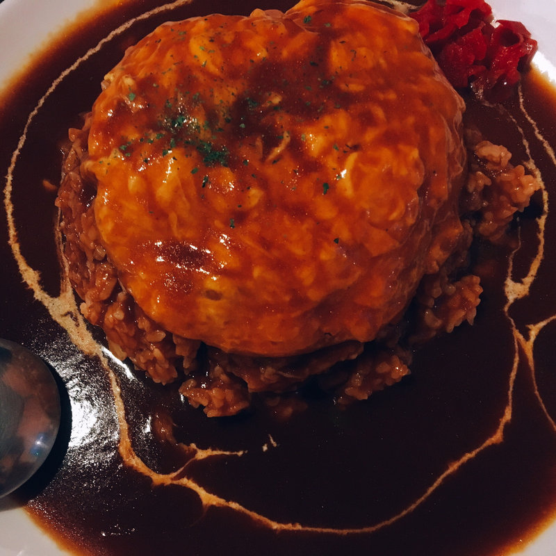 ふわふわ帽子のオムライス(ベビーフェイスプラネッツ 宇都宮店 )