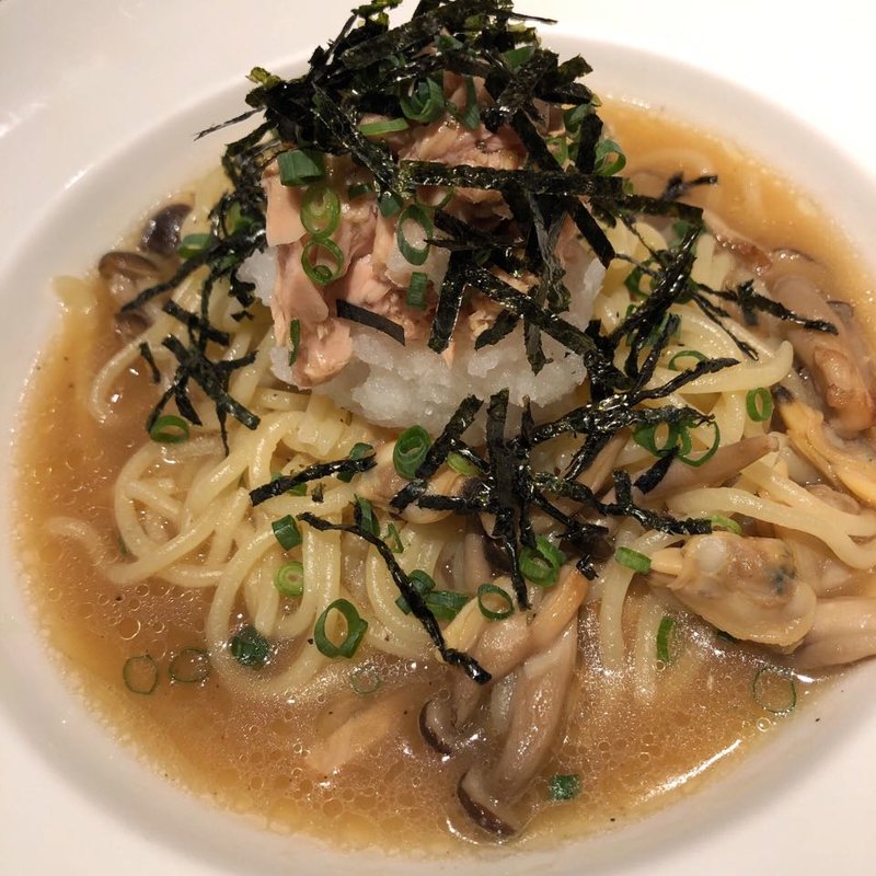 ツナとアサリと大根おろしの生姜風味スパ(オステリア ハミングバード 本町店 （humming Bird）)