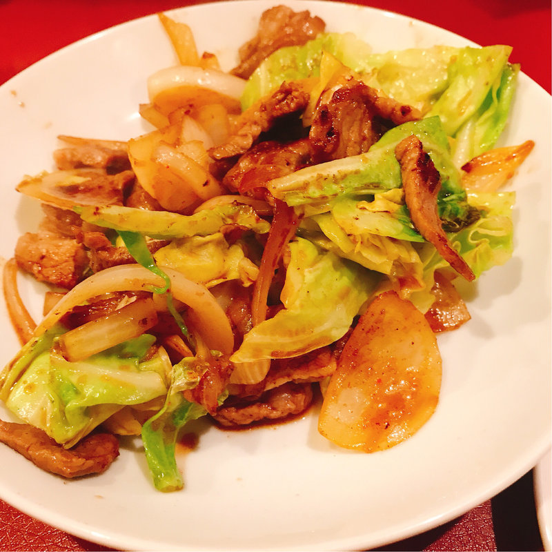 生ラムと春キャベツ炒め(キクスイキッチン )