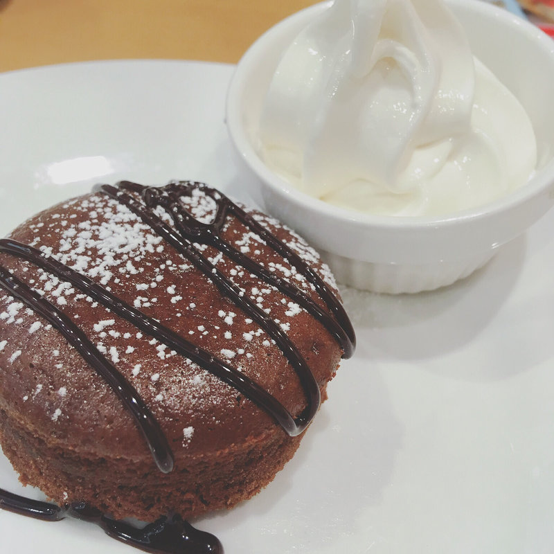 フォンダンショコラ ソフトクリームトッピング(ガスト 多摩南野店 )