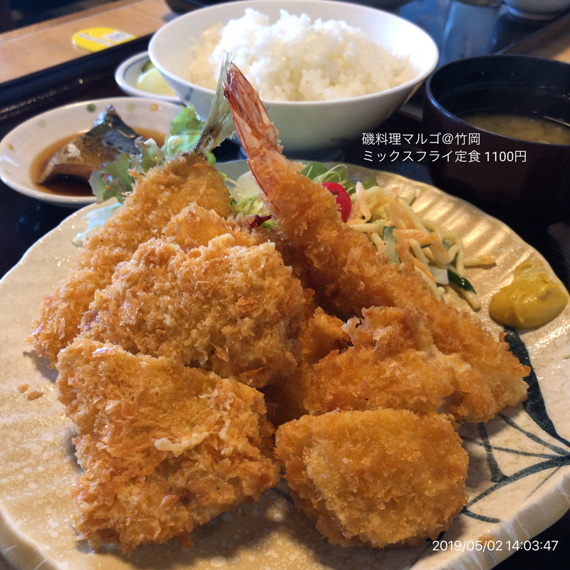 ミックスフライ定食(マルゴ)