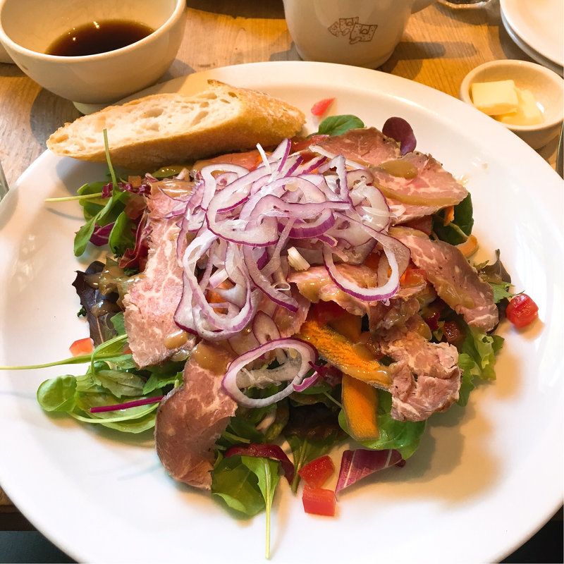 ローストビーフサラダ(Le Pain Quotidien ル・パン・コティディアン 芝公園店)