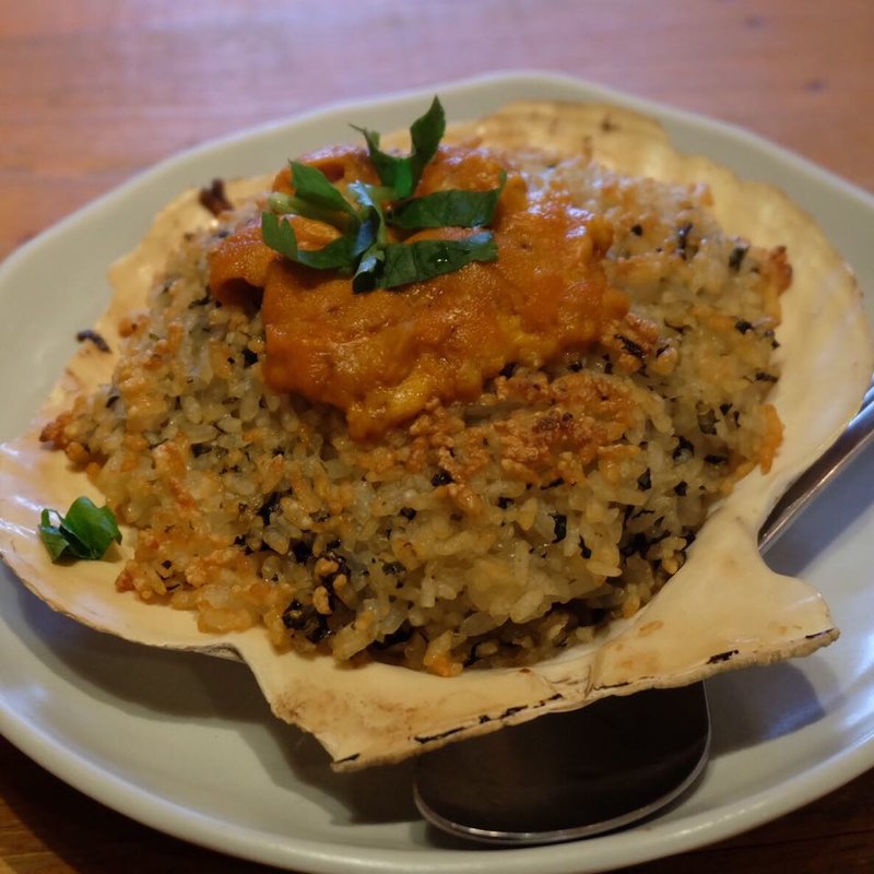 ウニ磯焼ごはん(えぼし本店)