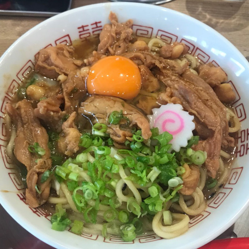 かしわの土手汁無しそば(ハレノチ晴)