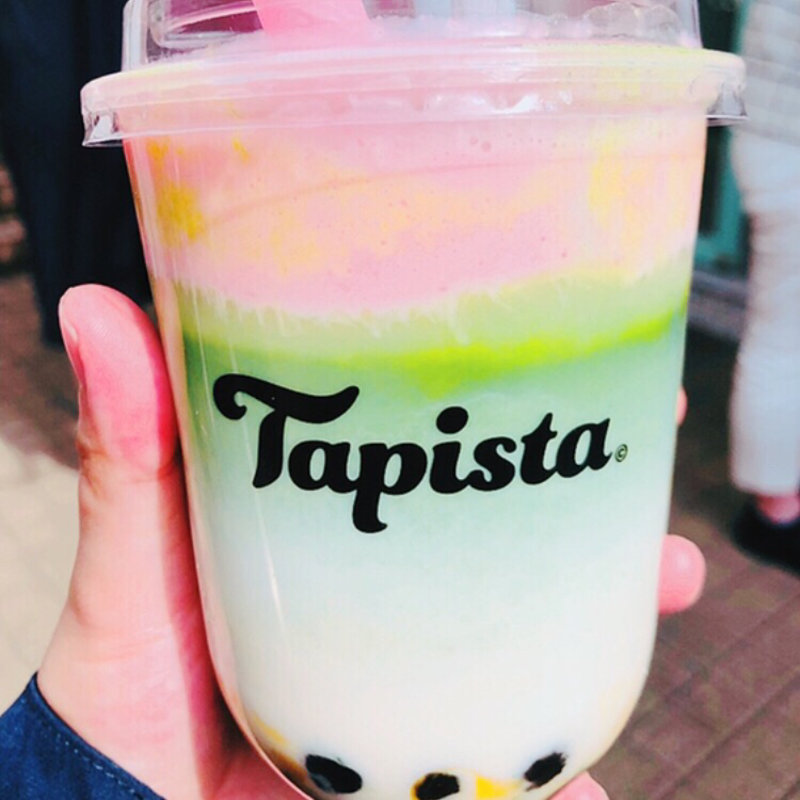 宇治抹茶ラテタピオカ  ストロベリーフォーム(Tapista  代官山店)