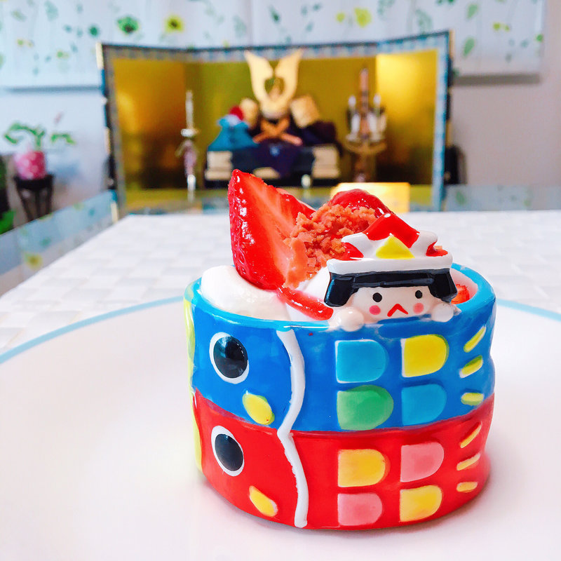 子どもの日のいちごパフェ(パティスリー アーブル)