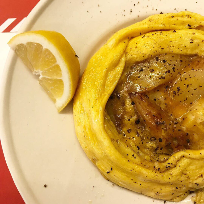 ホワイトアスパラガスのオムレツ(29(ヴェンティノーヴェ))