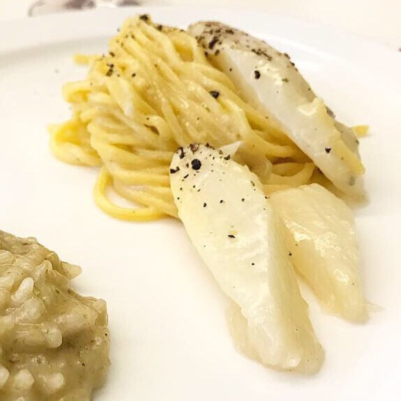 ホワイトアスパラガスのパスタ(29(ヴェンティノーヴェ))