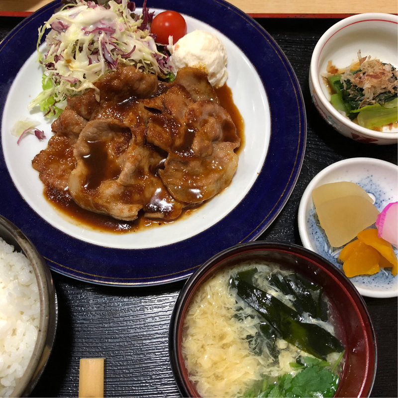 生姜焼き定食(よしざわ)