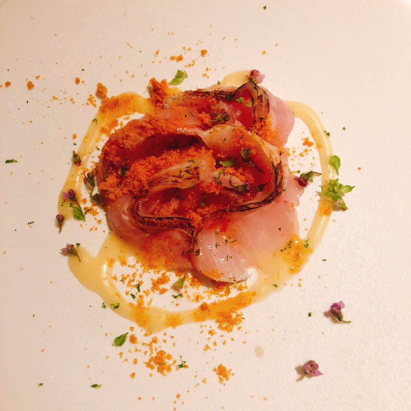 のどぐろとカラスミのカルパッチョ(西麻布 K+)