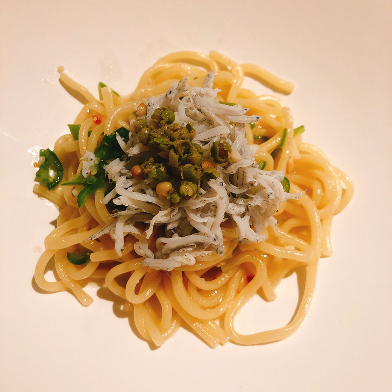 しらすと青唐辛子のパスタ(西麻布 K+)