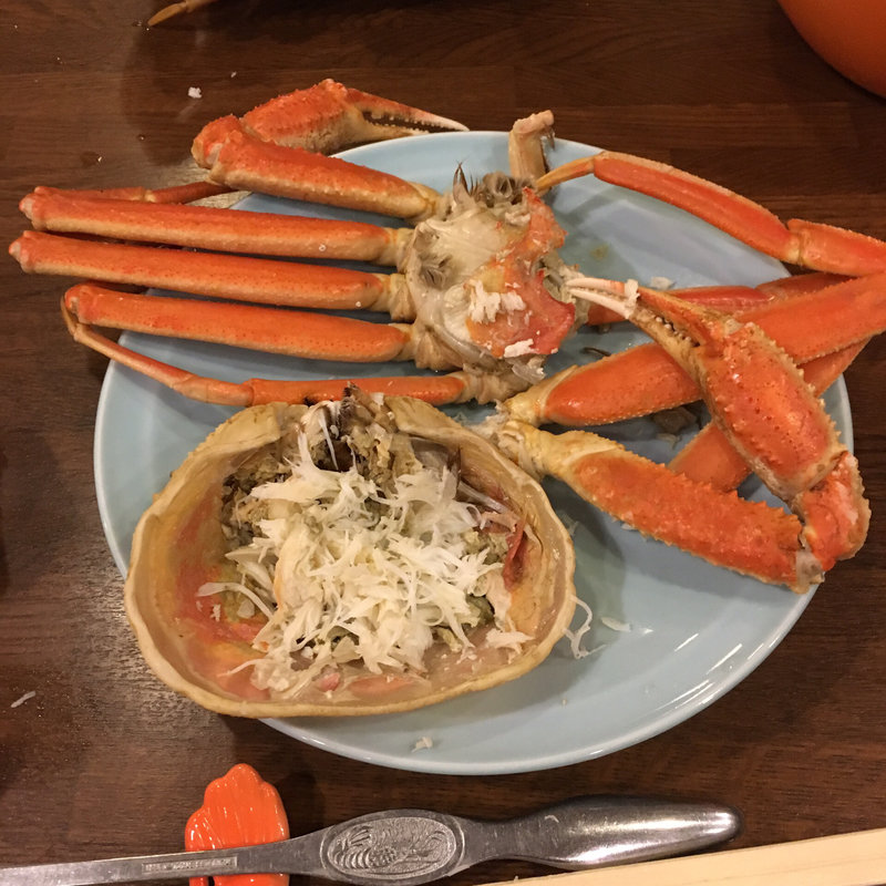 フルコース　ゆでがに2ハイ＋焼がに＋かにすき・おじや(2名様より)お香もの付(弁吉 （べんきち）)