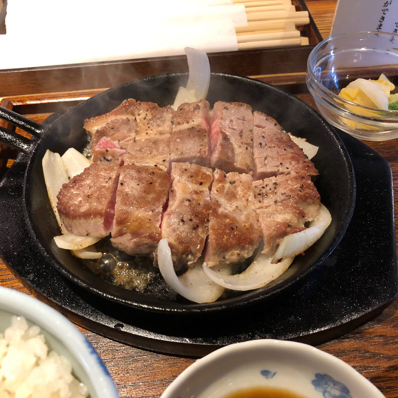 豚ステーキ(豚ステーキ 十一 住吉店)