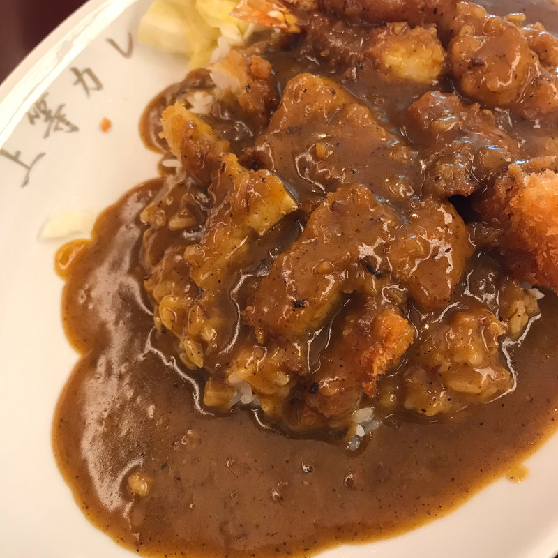 ミックスフライカレー(上等カレー 府立体育館前店)