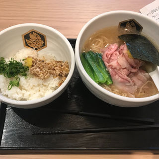 鰤ラーメン 雑炊セット(真鯛らーめん 麺魚 パルコ店)