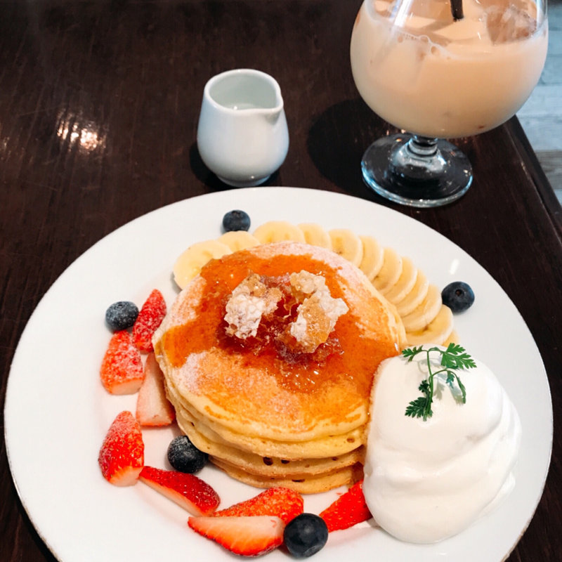 パンケーキ ドリンクセット(MELANGE De SHUHARI 広島 （メランジュ ドゥ シュハリ）)